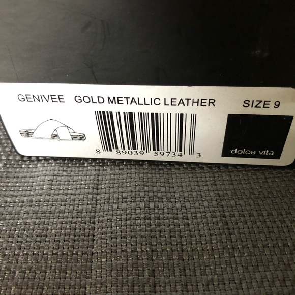 Dolce Vita Gild Metallic slid sandals “Genivee” - Picture 5 of 7